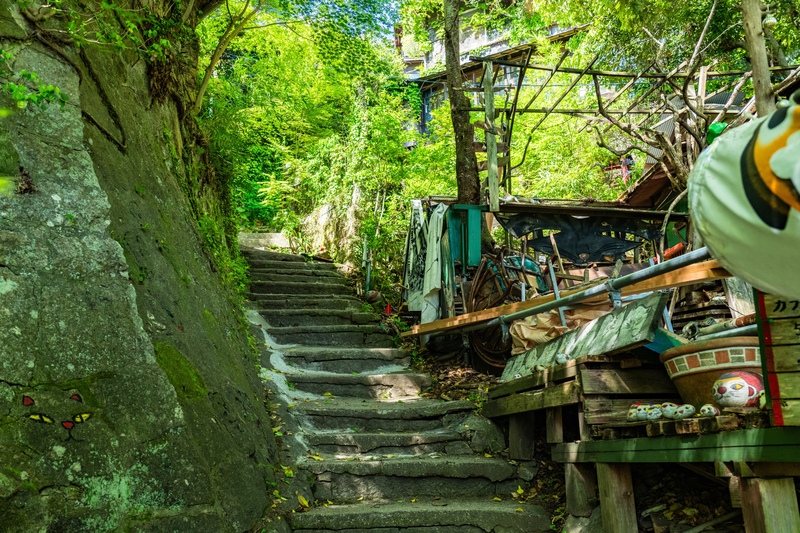 尾道貓之細道｜坡道巷弄與福石貓藝術散步