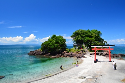 菅原神社（荒平天神）の見どころ｜海の鳥居と潮位、急階段の注意点