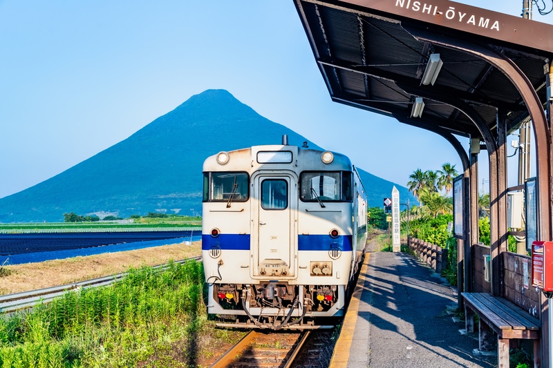 JR西大山駅の見どころ｜指宿で開聞岳を望むJR最南端の駅