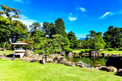 弘前・藤田記念庭園の高低差を味わう｜洋館・和館、池泉と岩木山