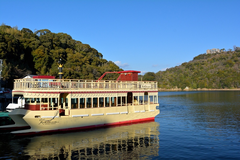 浜名湖遊覧船の乗り方と湖上景観｜双胴船・2つの港と舘山寺