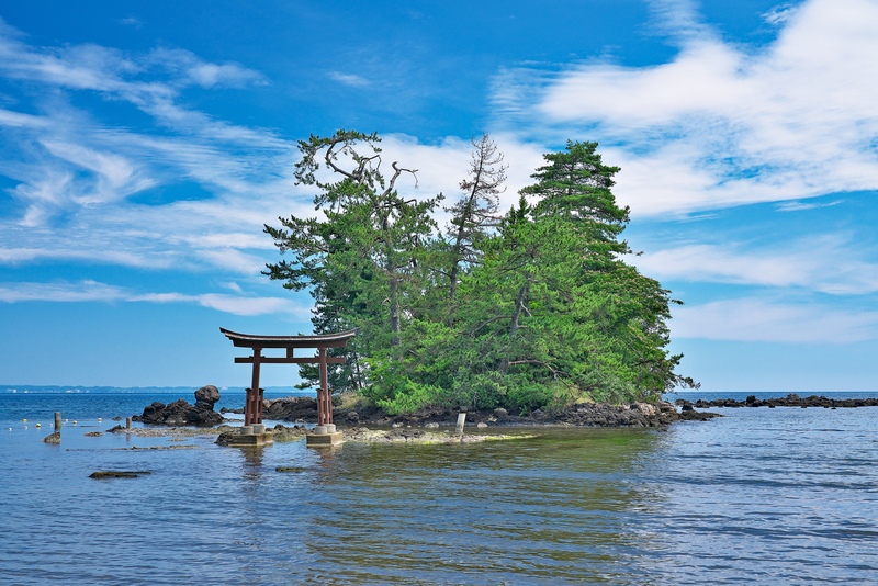 恋路海岸で伝承と海辺の風景に触れる｜弁天島を望む散策